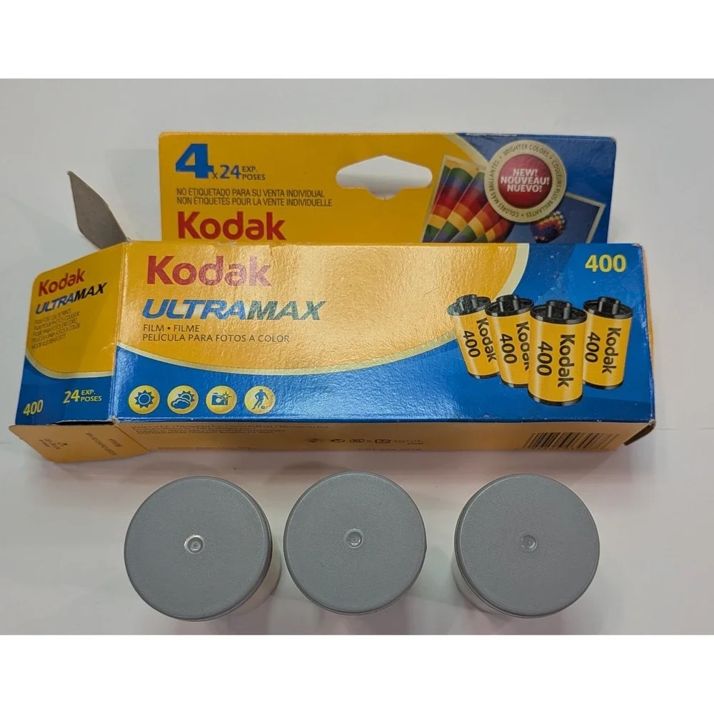 Kodak UltraMax 400 35mm Color Film 3 Rolls 24 Exp Expired 2010 Multi-Purpose